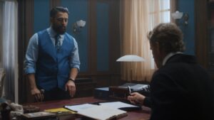 Actor Vikash Bhai standing in office room