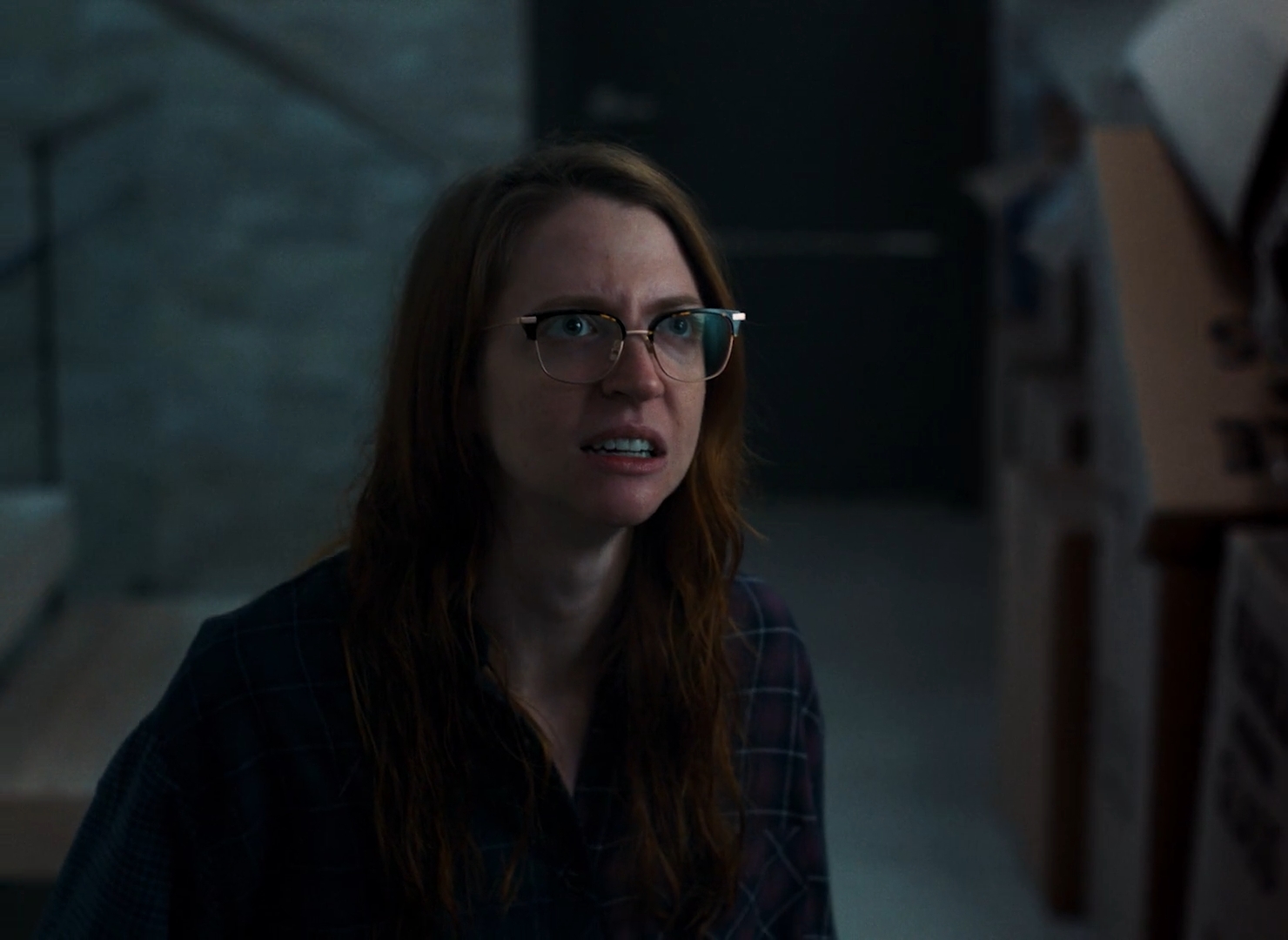 Carey Cox close up looking insense and angry